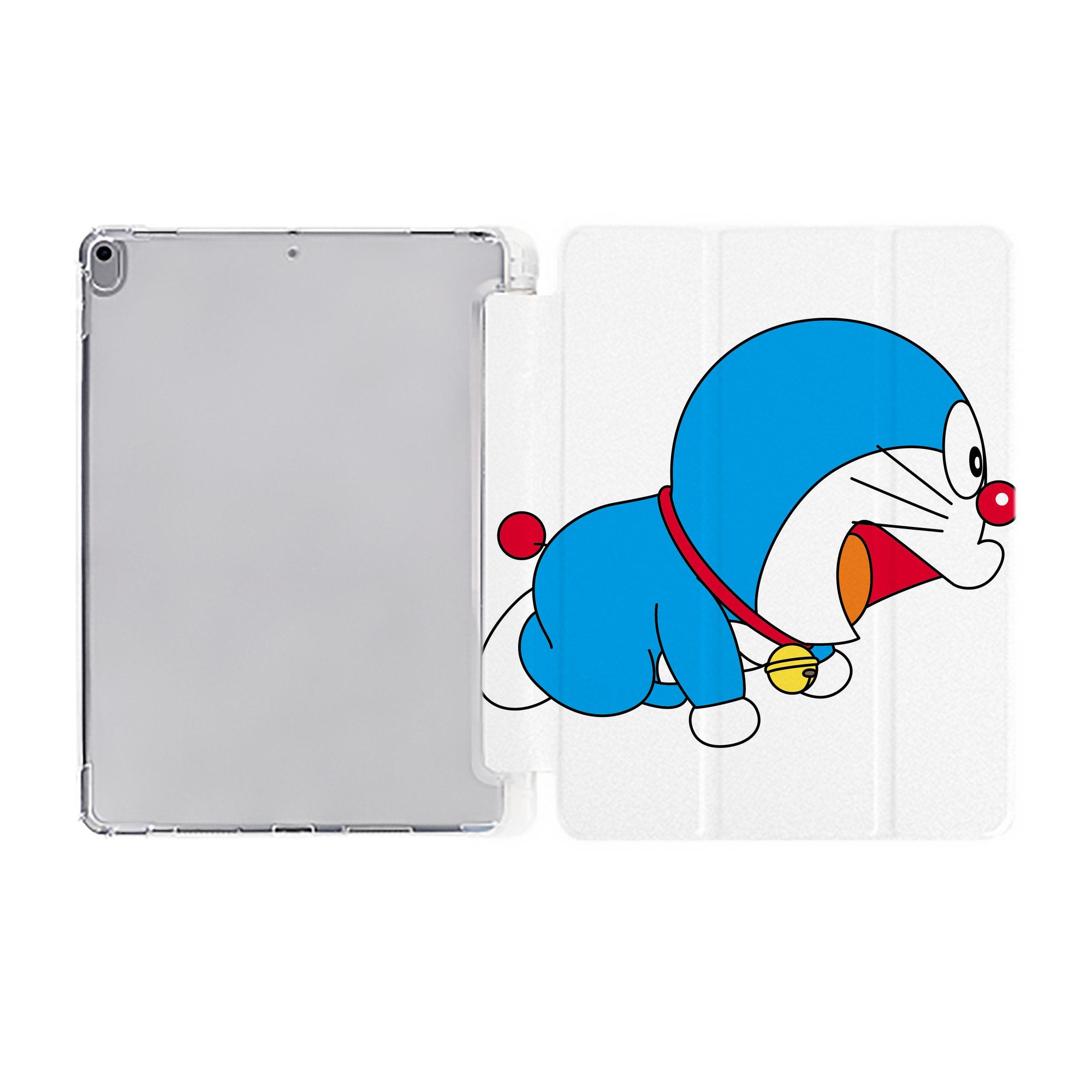 （画像用） ドラえもん Doraemon IPad ケース ペン収納付き 三つ折りスタンド PUレザー×シリコン 対応機種9.5/10.5/10.9インチ